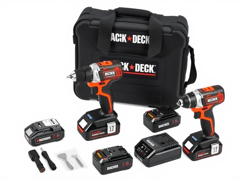 Black+Decker 18V Lithium-Ion 2-Tool Combo Kit power tools UK