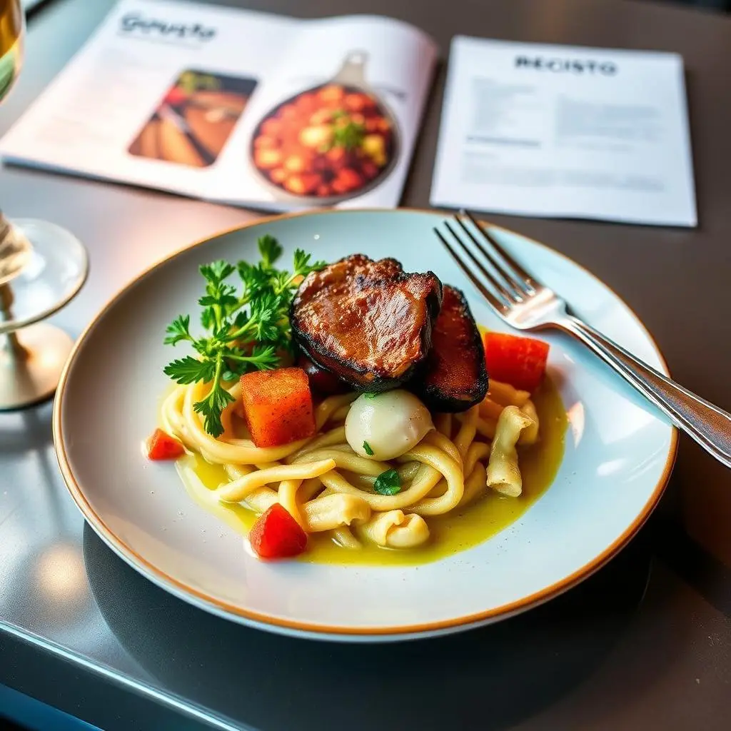 Completed Gousto recipe meal on a plate ready to eat