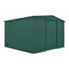 10' x 10' Globel Heritage Green Apex Metal Shed (3.08m x 3.10m)