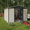 10' x 12' Yardmaster Shiplap Metal Shed Anthracite Finish (3.03m x 3.76m)