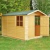 10' x 7' Shire Guernsey Double Door Wooden Garden Shed (3.35m x 2.2m)