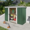8' x 4' Yardmaster Emerald Pent Metal Shed (2.38m x 1.19m)