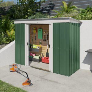 8' x 4' Yardmaster Emerald Pent Metal Shed (2.38m x 1.19m)
