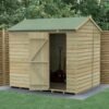 8' x 6' Forest Beckwood 25yr Guarantee Shiplap Pressure Treated Windowless Reverse Apex Wooden Shed (2.42m x 1.99m)