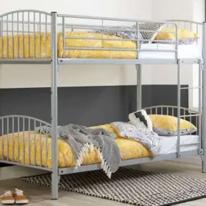 Birlea Corfu Metal Bunk Bed, Single