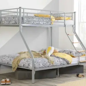 Birlea Nexus Metal Bunk Bed, Double