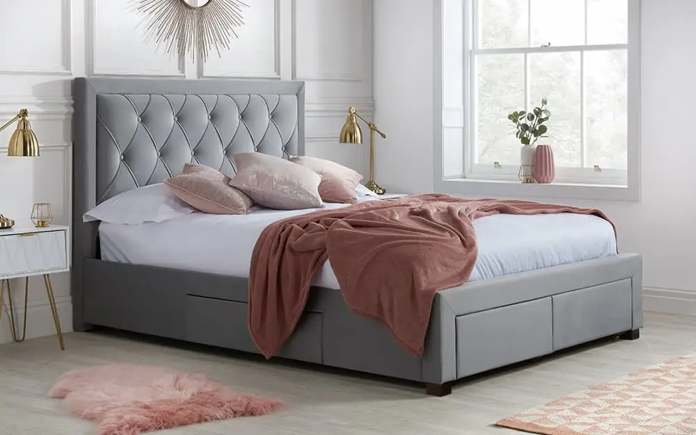 Birlea Woodbury Fabric Bed Frame, Double