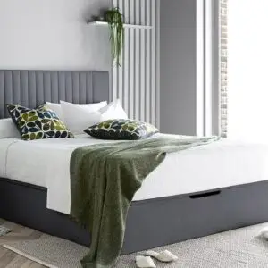 Elle Decoration Model 1 Ottoman Bed Frame, Single, Grey