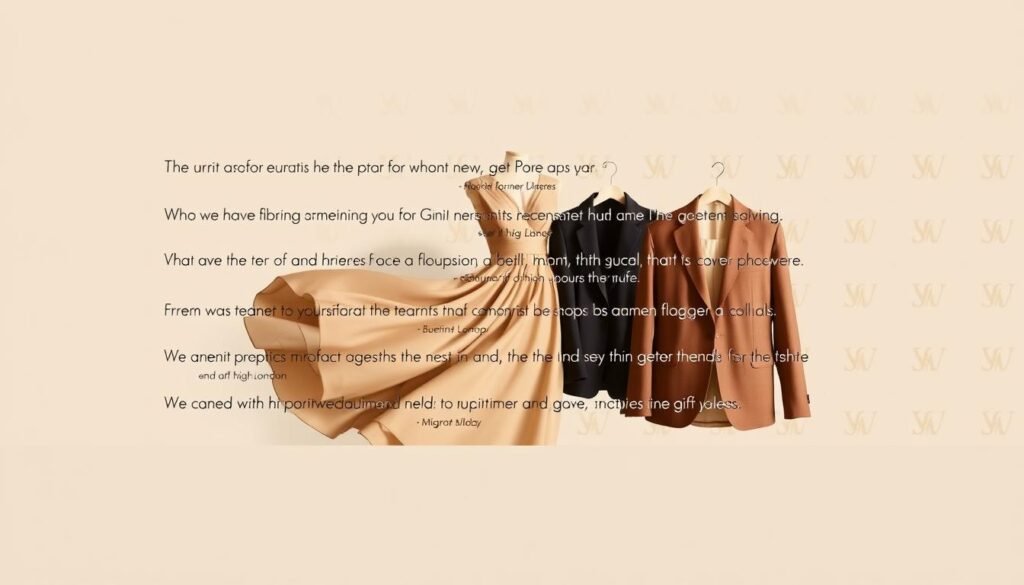 Gini London customer reviews: a sophisticated composition showcasing the brand's timeless elegance. In the foreground, a sleek display of customer testimonials rendered in a clean, serif typeface against a soft, muted background. The middle ground features a carefully curated selection of Gini London's signature fashion pieces, including a flowing dress and a tailored blazer, captured in a warm, natural lighting that accentuates the high-quality fabrics and impeccable craftsmanship. The background subtly blends Sacop's distinctive monogram pattern, creating a sense of brand identity and exclusivity. This visually striking image conveys the brand's commitment to exceptional quality and customer satisfaction.