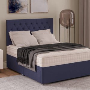 Hypnos Cotton Comfort Mattress + Premium Divan Bed, Silver, No Drawer, Single