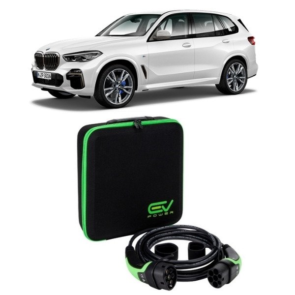 3 Pin to Type 2 - 5M - BMW X5 Charging Cables 3 Pin to Type 2 5M 6-12amp Adjustable (2.3kW)