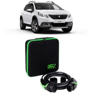 3 Pin to Type 2 - 5M - Peugeot e-2008 Charging Cable 3 Pin to Type 2 5M 6-12amp Adjustable (2.3kW)