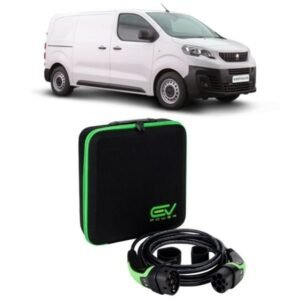 3 Pin to Type 2 - 5M - Peugeot e-Expert Charging Cable 3 Pin to Type 2 5M 6-12amp Adjustable (2.3kW)