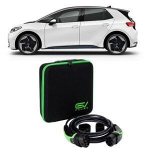 3 Pin to Type 2 - 5M - Volkswagen ID.3 Charging Cable 3 Pin to Type 2 5M 6-12amp Adjustable (2.3kW)