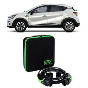 3 Pin to Type 2 - 5M - ⁣Renault Captur Charging Cable 3 Pin to Type 2 5M 6-12amp Adjustable (2.3kW)