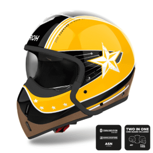 Airoh J110 Motorcycle Helmet - Command Yellow Gloss