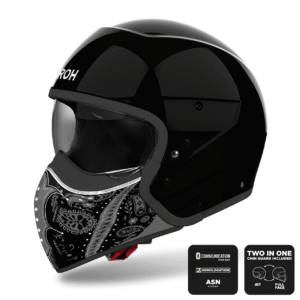 Airoh J110 Motorcycle Helmet - Paesly Black Gloss