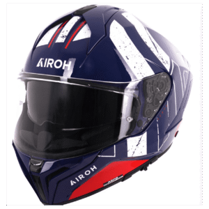 Airoh Matryx Motorcycle Helmet - Scope Blue/Red Gloss