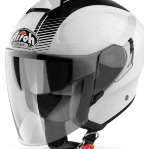 Airoh Motorcycle Helmet Hunter Jet - Simple White Gloss