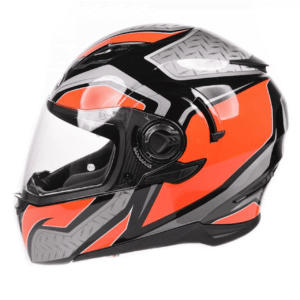 Airoh Motorcycle Helmet Movement S Full Face - Steel Orange Gloss