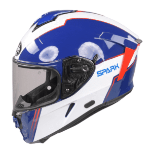 Airoh Spark Flow Motorcycle Helmet - Blue/Red