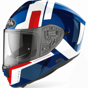 Airoh Spark 'Shogun' Motorcycle Helmet - Blue/Red Gloss