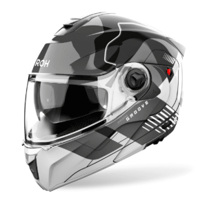 Airoh Specktre Flip-Front Motorcycle Helmet - Groove Grey Gloss