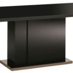 Alf Italia Mont Noir Black Gloss 8-10 Seater Extending Pedestal Dining Table