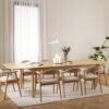 Atlantic Oak 8 Seater Extending Dining Table
