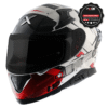 Axor Apex Hex-2 Black Red Gloss Full Face Motorcycle Helmet