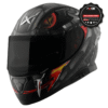 Axor Apex Venomous Black Grey Matt Full Face Motorcycle Helmet