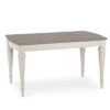 Bentley Designs Montreux Grey Washed Oak and Soft Grey 4 Seater Extending Dining Table