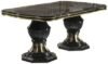 Betty Black Italian 6-8 Seater Extending Pedestal Dining Table