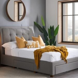 Birlea Shelby Fabric Bed Frame, Double