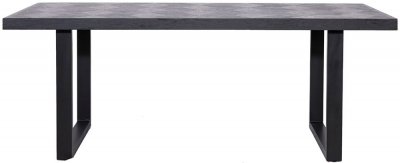 Blax Black Geometric Cube 8 Seater Dining Table
