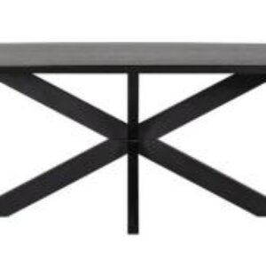 Bonvoy Black Oak 10 Seater Dining Table with Spider Legs