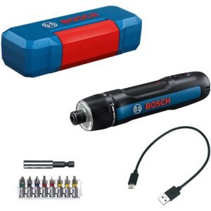 Bosch GO Cordless Screwdriver and 8 Piece Screwdriver Bit Set