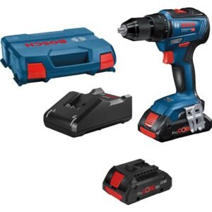 Bosch GSB 18V-55 18v Cordless Brushless Combi Drill 2 x 4ah Li-ion ProCore Battery Charger Case