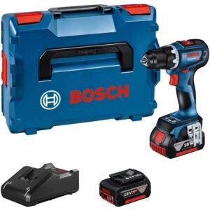 Bosch GSR 18V-90 C 18v Cordless Brushless Drill Driver 2 x 4ah Li-ion Battery Charger Case