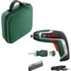 Bosch IXO 7 3.6v Cordless Screwdriver and Ratchet Screwdriver Set 1 x 2ah Integrated Li-ion USB Charger Case