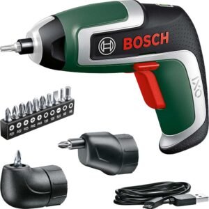 Bosch IXO 7 Set 3.6v Cordless Screwdriver 1 x 2ah Integrated Li-ion USB Charger Case