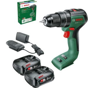 Bosch UNIVERSALIMPACT 18V-60 P4A 18v Cordless Brushless Combi Drill 2 x 2.5ah Li-ion Battery Charger No Case