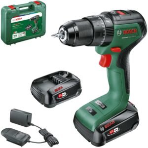Bosch UNIVERSALIMPACT 18V-60 P4A 18v Cordless Brushless Combi Drill 2 x 2ah Li-ion Battery Charger Case