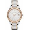 Burberry BU9006 Unisex Watch The City Two Tone Rose Gold
