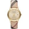 Burberry BU9026 The City Champagne Dial Check Strap Women's Watch