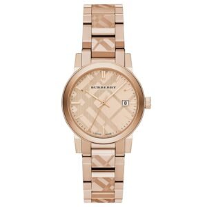 Burberry BU9146 The City Engraved Check Unisex Watch
