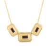 CEO's Deco Baguette Garnet Necklace