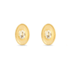 CEO's Deco Oval Topaz Stud Earrings
