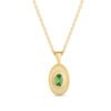 CEO's Deco Oval Tsavorite Pendant Necklace