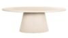 Clayton Lime Plaster 10 Seater Oval Pedestal Dining Table